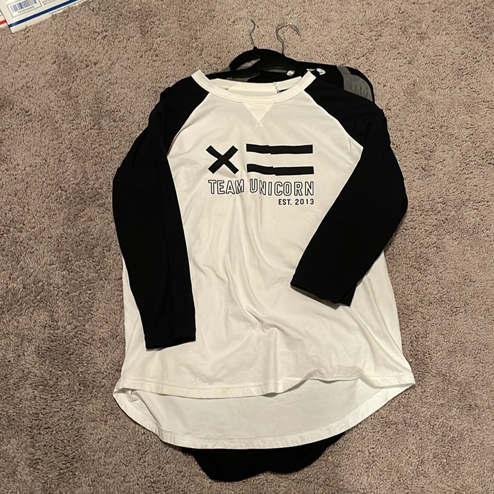 Tomboyx team unicorn baseball 3/4 sleeved